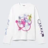 Great Boxy Graphic Long Sleeve T-Shirt – White – Rat Spray