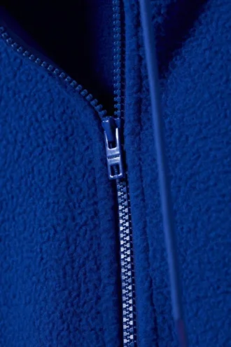 Half-Zip Fleece Hoodie – Bright Blue