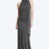 Halter Maxi Dress – Dark Grey