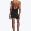 Halter Mini Dress – Black