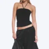 Halterneck Bandeau Top – Black