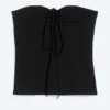 Halterneck Bandeau Top – Black