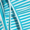 Halterneck Bandeau Top – White & Turquoise Stripes