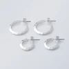 Hammered Hoops 2-Pack – Silver