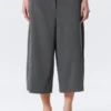 Hanne H Capri Suiting Trousers – Dark Grey Melange