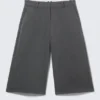 Hanne H Capri Suiting Trousers – Dark Grey Melange