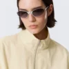 Hanne H Oversized Track Jacket – Light Dusty Beige