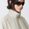Hanne H Oversized Track Jacket – Light Dusty Mole