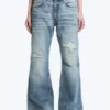 Helix Low Rise Regular Flared Jeans – Sky Worn – Medium Blue