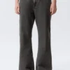Helix Low Rise Relaxed Flared Leg Jeans – Risso Black – Black