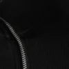 High Neck Zip Vest – Black