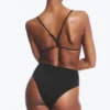 High Rise Brazilian Bikini Bottoms – Black