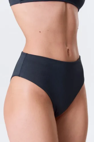 High Rise Brazilian Bikini Bottoms – Dark Blue
