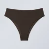 High Rise Brazilian Bikini Bottoms – Dark Brown