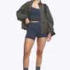 High Waisted Sports Biker Shorts – Dark Blue