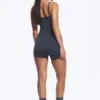 High Waisted Sports Biker Shorts – Dark Blue