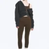 High Waisted Sports Tights – Dark Brown