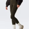 High Waisted Sports Tights – Dark Brown
