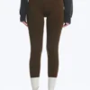 High Waisted Sports Tights – Dark Brown