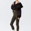 High Waisted Sports Tights – Dark Brown