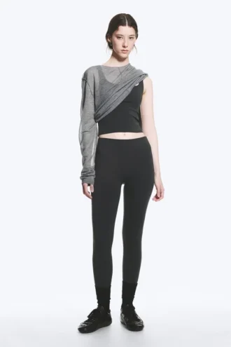 High Waisted Sports Tights – Dark Grey