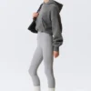 High Waisted Sports Tights – Light Dusty Grey