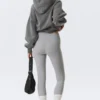 High Waisted Sports Tights – Light Dusty Grey