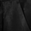 High Waisted Wide Leg Satin Trousers – Black