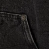Hooded Denim Pile Jacket – Black Tie