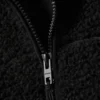 Hooded Pile Jacket – Black