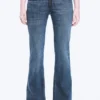 Hour Low Rise Skinny Bootcut Leg Jeans – Dusky Blue – Medium Blue