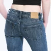 Hour Low Rise Skinny Bootcut Leg Jeans – Dusky Blue – Medium Blue