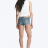 Hour Slim Low Rise Denim Hotpants – Gloria Blue – Medium Blue