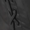 Ima Lace up Corset Top – Coated Black