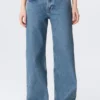 Imoo Low Rise Loose Wide Jeans – 90S Blue – Medium Blue