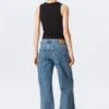 Imoo Low Rise Loose Wide Jeans – 90S Blue – Medium Blue