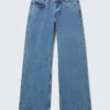 Imoo Low Rise Loose Wide Jeans – 90S Blue – Medium Blue