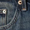 Imoo Low Rise Loose Wide Jeans – Desert Blue – Dark Blue