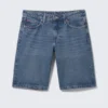 Imoo Low-Rise Wide Leg Denim Shorts – Sunset Blue – Medium Blue