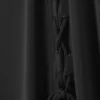 Ira Long Lace-Up Dress – Black