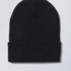 Ivy Knit Beanie – Black