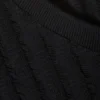 Jacquard Knitted Tank Top – Black
