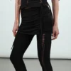 Jersey Knot Trousers – Black