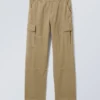 Joel Relaxed Cargo Trousers – Beige