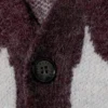 Jonas Regular Cardigan – Black & Blue Organic Flames