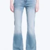 Katsumi Low Rise Slim Flared Leg Jeans – Climb Blue – Light Blue