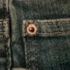 Katsumi Low Rise Slim Flared Leg Jeans – Desert Blue – Dark Blue