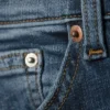Katsumi Low Rise Slim Flared Leg Jeans – Peak Blue – Medium Blue