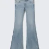 Katsumi Low Waist Flared Jeans – Fresh Blue