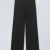 Keel Low Suiting Trousers – Black Pinstripe